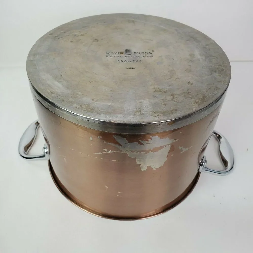 David Burke‎ Gourmet Pro 8qt Stainless Steel Stockpot No Lid